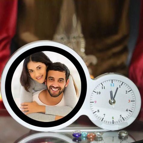 Mirror Clock, Diy Kids Furniture, Mirror Photo Frames, Mirror Round, Led Clock, Photo Frame Gift, Logo Design Process, Magic Mirror, Wife And Kids