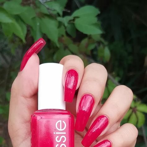 April 26, Red Nails, Natural Nails, Essie, Long Nails, Lollipop, Nails, Red, On Instagram