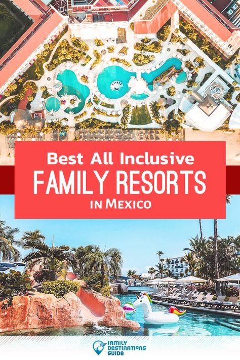 Want ideas for a family vacation to Mexico? We’re FamilyDestinationsGuide, and we’re here to help: Discover Mexico's best all-inclusive resorts for families. #mexico #mexicovacation Family Friendly All Inclusive Resorts Mexico, Camp Ideas For Kids, Vacation To Mexico, Mexico Family Vacation, All Inclusive Mexico, Mexico With Kids, Resorts In Mexico, Resorts For Kids, Kid Friendly Resorts