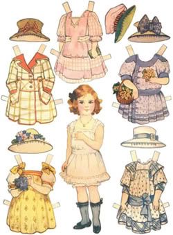 Free Printable Paper Dolls Stary Papier, Paper Doll Clothes, Free Printable Paper Dolls, Kraf Kertas, Papel Vintage, Vintage Paper Doll, Paper Dress, Paper Toy, Paper Dolls Printable