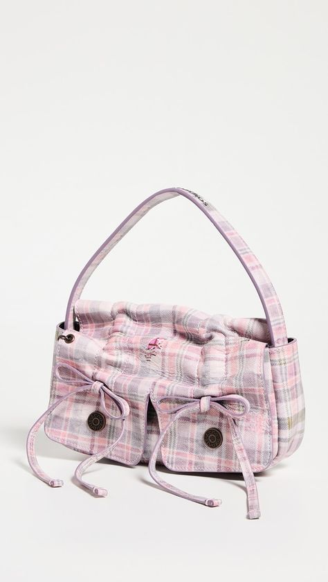 Acne Studios Multipocket Micro Bag | Shopbop Acne Studios Bag, Acne Clothing, Acne Denim, Plaid Bag, Micro Bag, Girly Bags, Pretty Bags, Pink Brand, Doja Cat