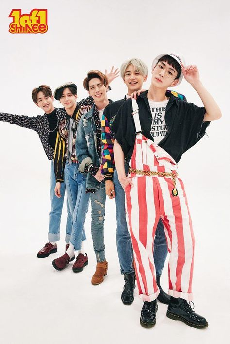 SHINee group photo for album "1 of 1" Shinee 1of1, Penyiar Radio, Oppa Gangnam Style, Shinee Debut, Lee Jin, Onew Jonghyun, Shinee Jonghyun, Choi Min Ho, Hyun A