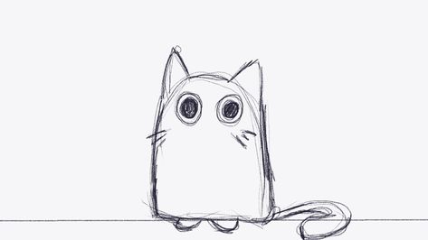 Cute 2d Animation, Cat Tail Animation, Yawning Drawing Reference, Character Design Disney, Cat Animation, Animation Drawing Sketches, Walking Animation, Up Animation, Animation Storyboard