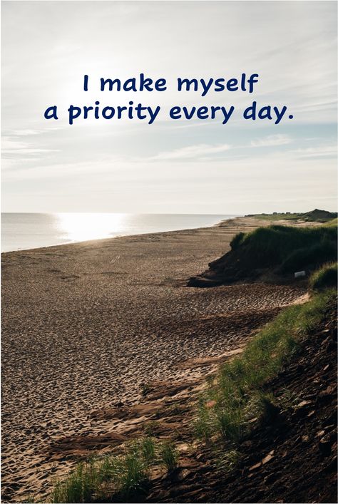 I make myself a priority every day. Vibe Of The Day Today, Make Myself A Priority, Vibe Of The Day, Facebook Posts, Daily Affirmations, Affirmations, Every Day, The Day