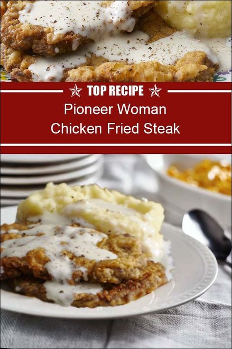 Pioneer Woman Chicken Fried Steak Recipe Ree Drummond Chicken Fried Steak, Pioneer Woman Country Fried Steak, Instant Pot Chicken Fried Steak, Pioneer Woman Cube Steak, Homemade Chicken Fried Steak Gravy, Chicken Fried Steak Buttermilk, Recipe For Chicken Fried Steak, Gf Chicken Fried Steak, Tender Chicken Fried Steak