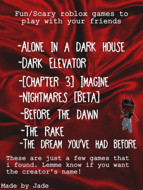 Scary Games To Play On Roblox With Friends, Fun Roblox Horror Games To Play With Friends, Roblox Game Recommendations, Roblox Scary Games, Horror Games On Roblox To Play, Scary Roblox Games To Play With Friends, Scary Roblox Games, Roblox Horror Games To Play With Friends, Best Roblox Games