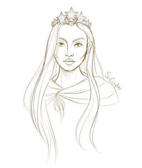 KoA spoilers! Here's Manon Blackbeak in her crown of stars!! I loved this scene so much, it's one of my favorite parts of the book. Art… Crown Of Stars, Crown Illustration, Manon Blackbeak, Crown Drawing, Kingdom Of Ash, Small Doodle, Rattle The Stars, Crown Of Midnight, Throne Of Glass Books