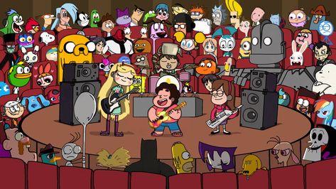 Steven's Concert Redone by Finnjr63 on DeviantArt Cartoon Network 90s, Mighty Magiswords, Doug Funnie, Misadventures Of Flapjack, Jake Adventure Time, Gravity Falls Funny, The Iron Giant, Real Monsters, Cartoon Fan