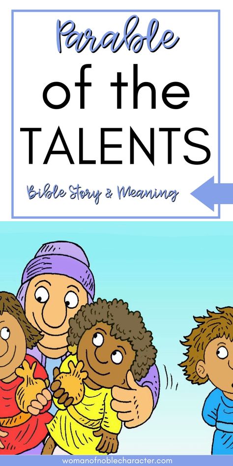 The parable of the talents is one of many, many indirect teachings of Jesus throughout his long journey of ministry on the earth. This story of a rich man and his servants reflects our own experience as Jesus' disciples awaiting his return and judgement.  3 lessons that we can learn from this reflection and apply to our daily stewardship of what God has blessed us with. Biblical Stewardship, Jesus Disciples, Ruth Bible, Parable Of The Talents, Parables Of Jesus, Bible Story, Proverbs 31 Woman, Long Journey, Bible Studies