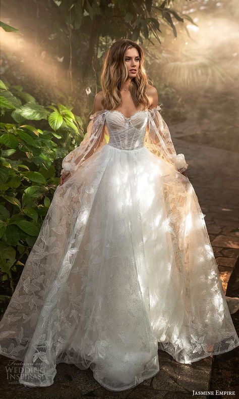 Princess Dresses Aesthetic, Gowns Princess, A Line Ball Gown, Princess Fairytale, Wedding Inspirasi, Fairy Tale Wedding Dress, Pretty Wedding Dresses, Cute Wedding Dress, Dream Wedding Ideas Dresses