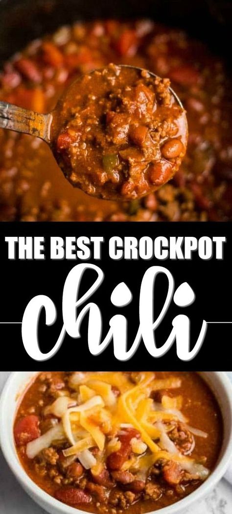 Chili From Scratch, Easy Crockpot Chili, Crockpot Chili Recipe, Easy Chili Recipe Crockpot, Crock Pot Chili, Best Crockpot, Chili Recipe Crockpot, Crockpot Chili, Easy Chili