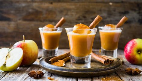 Salted Caramel Apple Shots are a fun and festive drink, perfect for autumn gatherings or as a unique dessert beverage. These shots combine the sweet and tangy flavors of apple with the rich decadence of salted caramel. Ingredients For the Shots: 1 cup apple cider 1/2 cup caramel vodka 1/4 cup butterscotch schnapps Pinch of Apple Cider Shots, Caramel Apple Shots, Apple Shots, Caramel Ingredients, Caramel Vodka, Beautiful Recipes, Caramel Syrup, Unique Desserts, Festive Drinks