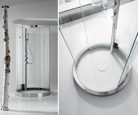 Round Shower Enclosure, Spanish Bathroom, Glass Room, Shower Cabin, Shower Base, Bathroom Design Luxury, Bunk House, Dream Living, Shower Stall