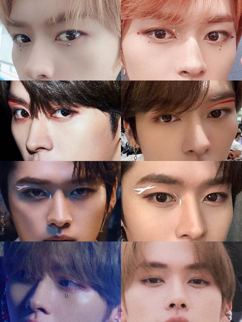 Bts Makeup, Stray Kids Minho, Cute Eye Makeup, Male Makeup, Lee Know Stray Kids, Kids Makeup, Male Eyes, Creative Eye Makeup, Creative Eye