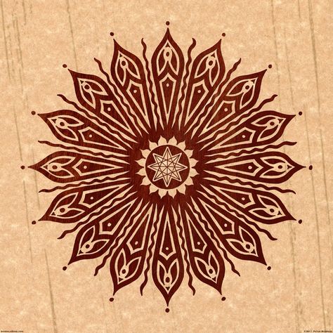 Simple Mandalas, Wood Mandala, Islamic Style, Future Aesthetic, Tattoos Infinity, Tattoos Mandala, Mandala Pillows, Ornament Drawing, Inspiration Tattoo