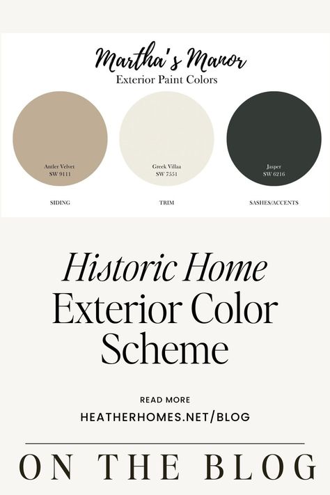 Williamsburg Homes Exterior, Historic Home Colors, 1910 House Exterior Paint Colors, Historic Home Exterior Paint Colors, Front Of House Exterior, Historic Homes Exterior, 1920s House Exterior, Victorian Exterior Color Schemes, House Exterior Renovation