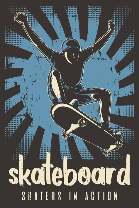 Retro Skater Skateboard Skateboarding Poster Skater Posters, Skateboarding Poster, Skater Poster, Skateboard Poster, Protest Poster, Eminem Poster, Good Phone Backgrounds, Retro Skater, Skate And Destroy