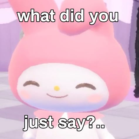 Teehee Reaction Pic, Sanrio Reaction, My Melody Mood Pics, Blushing Reaction Pic, Sanrio Meme, Cinnamoroll Memes Funny, Sanrio Memes, Cute Memes For Him Sanrio, Funny Cartoon Memes