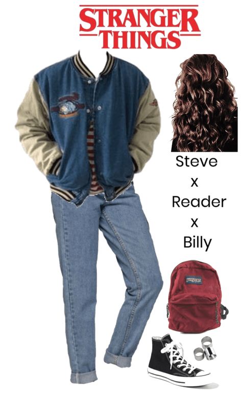 Bookworm Clothes, Mens Street Style Spring, 80s Inspired Outfits, Stranger Things Outfit, Stranger Things Costume, 90’s Outfits, High School Fashion, Outfit Ideas For Church, Latina Outfit