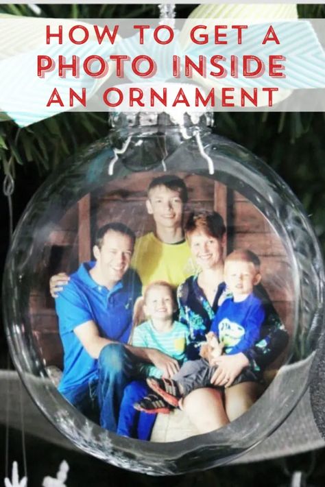 Diy Wooden Sled, Diy Photo Ornaments, Picture Christmas Ornaments, Floating Ornaments, Clear Plastic Ornaments, Clear Christmas Ornaments, Clear Glass Ornaments, Picture Ornaments, Diy Christmas Ornaments Easy