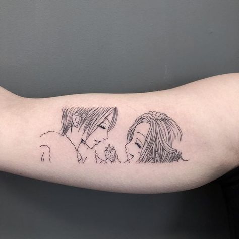 Nana on Twitter: "Nana tattoos https://t.co/xmbUyaFr4E" / Twitter Nana Tattoo, Swag Tattoo, Funny Tattoos, Simplistic Tattoos, Anime Tattoos, Line Tattoos, Minimal Tattoo, Tattoo Stencils, Piercing Tattoo