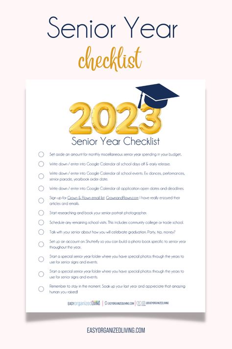 Senior Checklist, Senior Year Checklist, Senior Year Planning, Senior Year Of High School, Tv Character, Trade School, Organized Life, Class Of 2023, College Prep