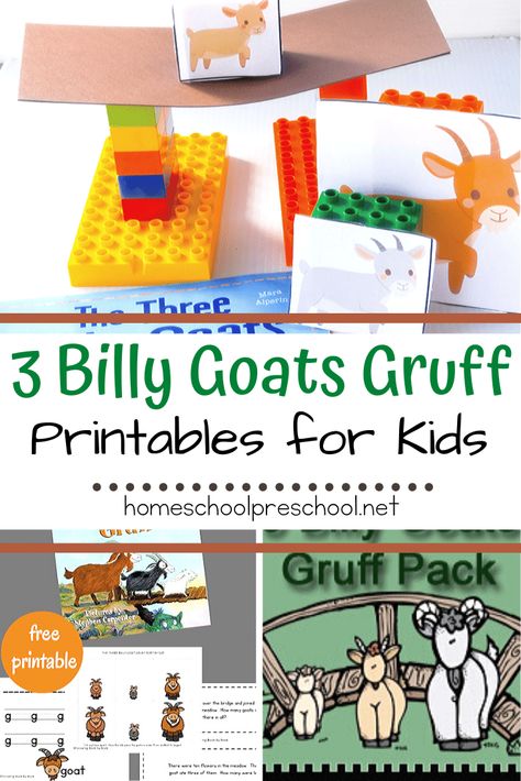 3 Billy Goats Gruff Craft, Three Billy Goats Gruff Activities Pre K, Three Billy Goats Gruff Preschool, Three Billy Goats Gruff Stem, Folk Tales Activities, Billy Goats Gruff Story, 3 Billy Goats Gruff Retelling, Fairy Tale Stem, Fairy Tales Kindergarten