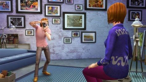 Photography career!! Awesome!! The Sims 4 Get to Work (Expansion Pack) - Sims Online Sims 4 Get To Work, Sims 4 Jobs, Game Tester Jobs, Die Sims 4, Photography Career, Sims Games, Sims 4 Update, Sims 1, Pc Game