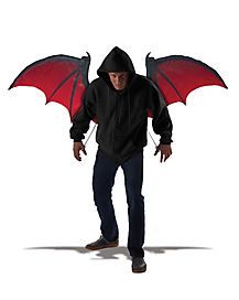 Adult Bloodnight Wings Flying Beast, Bat Wings Costume, Bat Costume, California Costumes, Red Costume, Dragon Costume, Vampire Bat, Wings Costume, Dragon Wings