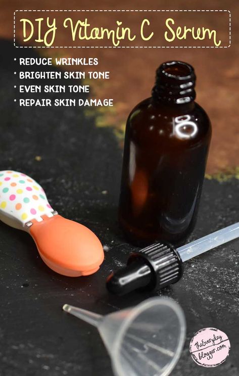 Homemade Vitamin C Serum, Diy Vitamin C Serum, Diy Serum, Vitamin C Powder, Homemade Beauty, Brighten Skin Tone, Skin Care Remedies, Collagen Production, Vitamin C Serum