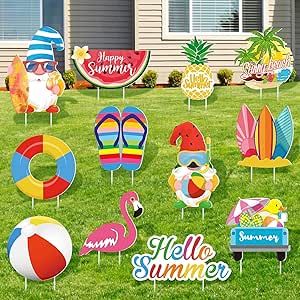 Corrugated Board, Summer Patio, Summer Paradise, Summer Signs, Summer Lawn, Decoration Garden, Lawn Sign, Summer Celebration, Garden Lawn