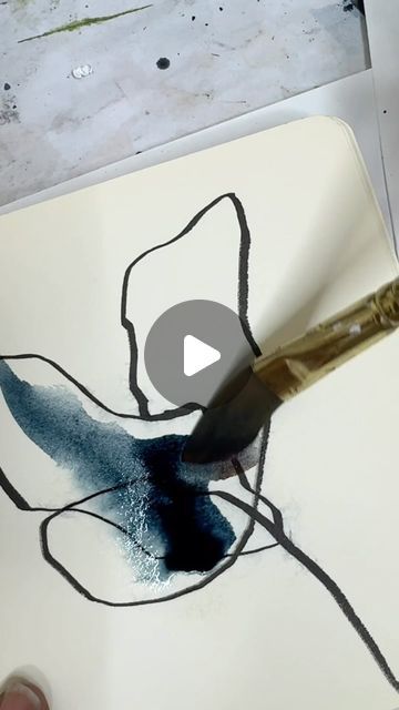 Mixed Media Art by Trina on Instagram: "Quick sketch, big impact! 🌸 In just 5 minutes, create stunning watercolor abstracts. Simple, fast, and beautiful. 

#WatercolorSketch #5MinuteArt #AbstractFlorals" Watercolor Sketch, Quick Sketch, Abstract Watercolor, Media Art, Mixed Media Art, Pen And Ink, Mixed Media, Sketch, Pen