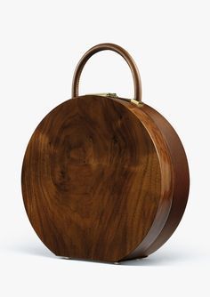 Wooden Bag, Hat Boxes, Handbag Heaven, Brown Purses, Beautiful Handbags, Hat Box, Hermes Handbags, Vintage Purses, American Walnut