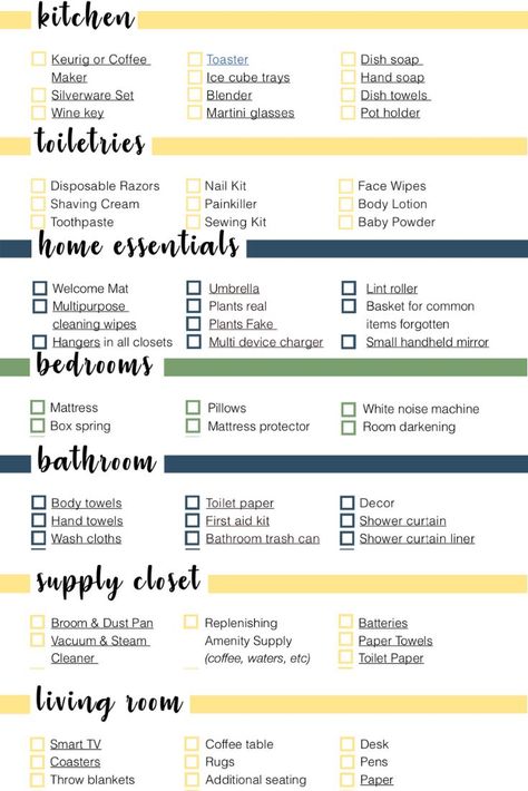 Make your Airbnb a home away from home  with this checklist!   #airbnb #rental #vacation #vacationrental #Rent #shorttermrental Furnished Rental Checklist, Furnished Finder Tips, Airbnb Review Template As A Host, Airbnb Special Touches, Airbnb Checklist For Host, Airbnb Furnishing Checklist, Midterm Rental, Furnished Finder, Decorate Airbnb