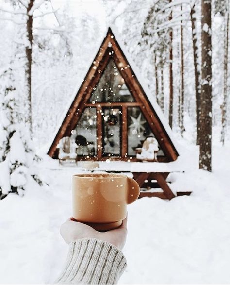 Cabin Aesthetic, Winter Bucket List, Winter Cabin, A Frame Cabin, A Cabin, A Frame House, Cabin In The Woods, Cozy Cabin, Cabins In The Woods