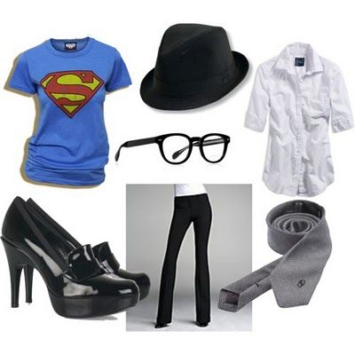 superman clark kent halloween costume [for women?] http://penny-laine.blogspot.com/2010/10/polyvore-link-party-polyvore-play-clark.html Costumes For Work Appropriate, Clark Kent Halloween Costume, Clark Kent Costume, Superman Halloween Costume, Superman Halloween, Clark Kent Superman, Superman Costume, Superman Costumes, Nerd Glasses