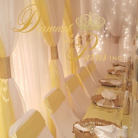 Yellow Theme Sweet 16, Pastel Yellow Quinceanera Theme, Light Yellow Quinceanera Theme, Quinceanera Themes Yellow, Yellow Quince Decorations, Yellow Quinceanera Theme Decorations, Yellow Quinceanera Theme, Yellow Quince Theme, Yellow Sweet 16