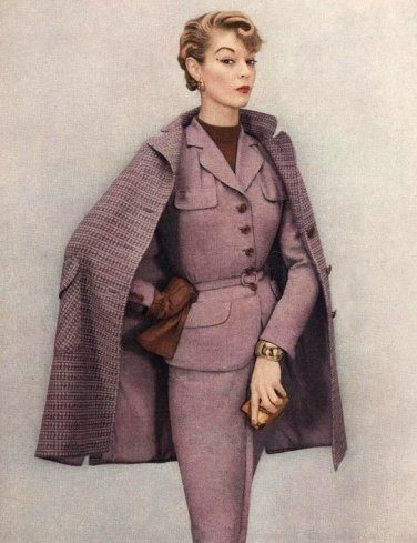 Tumblr Carmen Dell'orefice, 1950s Vintage Fashion, Fashion 50s, 50's Fashion, Vintage Suit, Fifties Fashion, Look Retro, Fashion 1950s, Vintage Suits