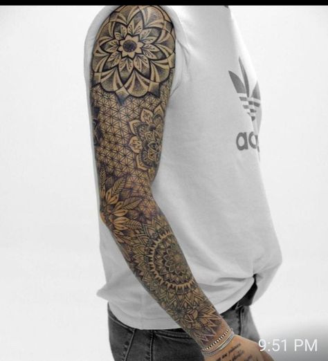 Full Hand Mandala Tattoo, Full Arm Mandala Tattoo, Mandala Sleeve Tattoo Men, Mandala Sleeve Tattoo Design Men, Men’s Mandala Tattoo, Mandala Tattoo Design Mens Hand, Masculine Mandala Tattoo, Mandala Tattoo Sleeve For Men, Mandala Sleeve Tattoo Design