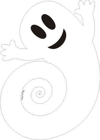 Fantasma de papel com Molde | Como fazer em casa Halloween In School, Strašidelný Halloween, Moldes Halloween, Bricolage Halloween, Halloween Infantil, Homemade Halloween Decorations, Fun Halloween Crafts, Halloween Arts And Crafts, Adornos Halloween