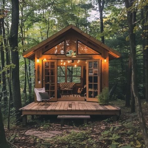 Container Sheds, Backyard Art Studio, Forest Sanctuary, Shipping Container Sheds, Living In A Shed, Backyard Art, Shed Landscaping, Earth House, Sugar Shack