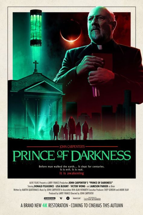 Prince of Darkness Alive Film, Donald Pleasence, Prince Of Darkness, Abandoned Church, Carpenter Work, Film Horror, John Carpenter, Walk The Earth, Horror Movie Posters