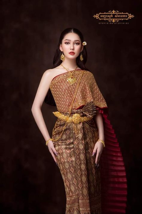 Khmer Wedding Dress, Traditional Wedding Outfits, Cambodian Wedding, Cambodian Dress, Cambodia Wedding, Khmer Wedding, Wedding Clothes, Thai Dress, Wedding Costumes