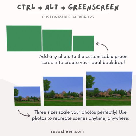 RAVASHEEN - Ctrl + Alt + Greenscreen Sims 4 Cc Background, Cc Background, Hexagon Print, Photo Studios, Chic Kids, Art Major, Quote Decor, Succulents Decor, Set Decor