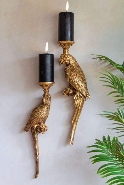 Perfect Personality, Quirky Homeware, Wall Mounted Candle Holders, Rockett St George, Standing Candle Holders, Gold Candle Holders, Dekor Diy, Wall Candle Holders, Candle Holder Decor