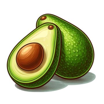 Avocado Picture, Tropical Avocado, Avocado Clipart, Cut Avocado, Avocado Illustration, Mexican Avocado, Cartoon Avocado, Avocado Cartoon, Healthy Avocado