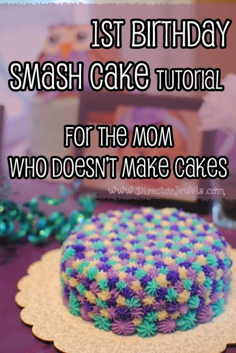 Diy Smash Cake, 1st Birthday Smash Cake, Easy Icing, Birthday Smash Cake, Smash Cakes, Cake Diy, Design Cake, A Birthday Cake, Unique Birthday