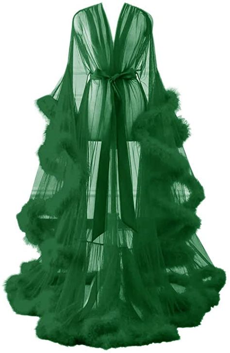 Feather Bridal Robe, Tulle Photoshoot, Slytherin Dress, Bachelorette Party Robes, Fancy Robes, Short Gown Dress, Wedding Scarf, Kimono Dressing Gown, Secondary Colors