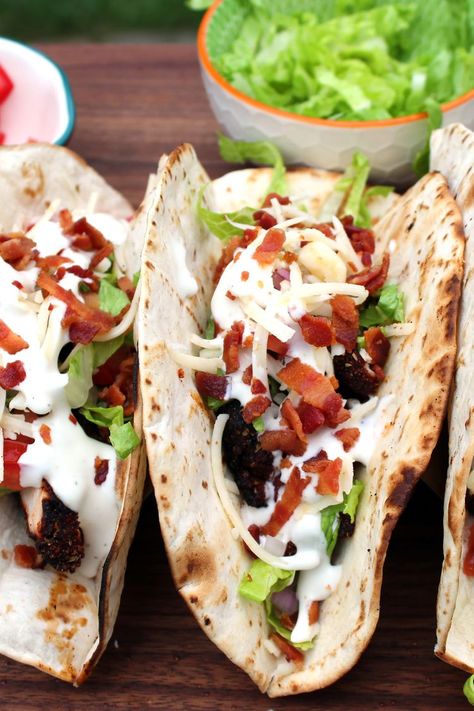 Chicken Bacon Ranch Tacos Chicken Bacon Ranch Tacos Recipe, Chicken Bacon Ranch Tacos, Chicken Bacon Ranch Blackstone, Chicken Bacon Chipotle Ranch Tacos, Chicken Bacon Ranch Flatbread Sandwich, Grilled Chicken Bacon Ranch Sandwich, Ranch Tacos, Chicken Ranch Tacos, Southwest Recipes