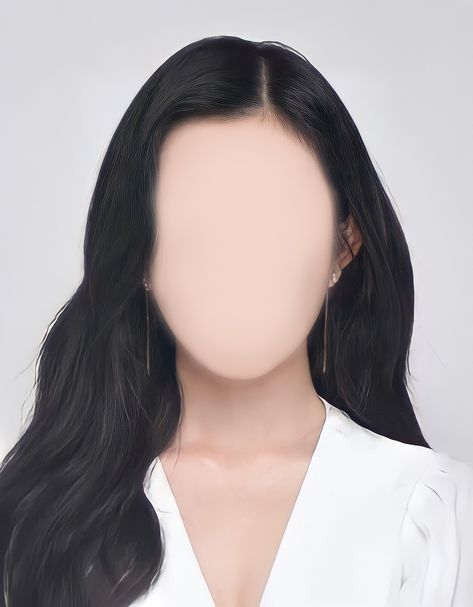 Title says it all Idol With No Face Template, Id Picture Short Hair, School Id Pictures Template, Korean School Id Picture Template, Girl Idol No Face 2x2, Korean School Id Picture, Hair For Editing, Faceless Girl Aesthetic Night, Id Picture Template